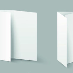 Flyer mit Wickelfalz