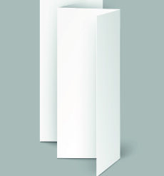 Falzflyer mit Zickzackfalz